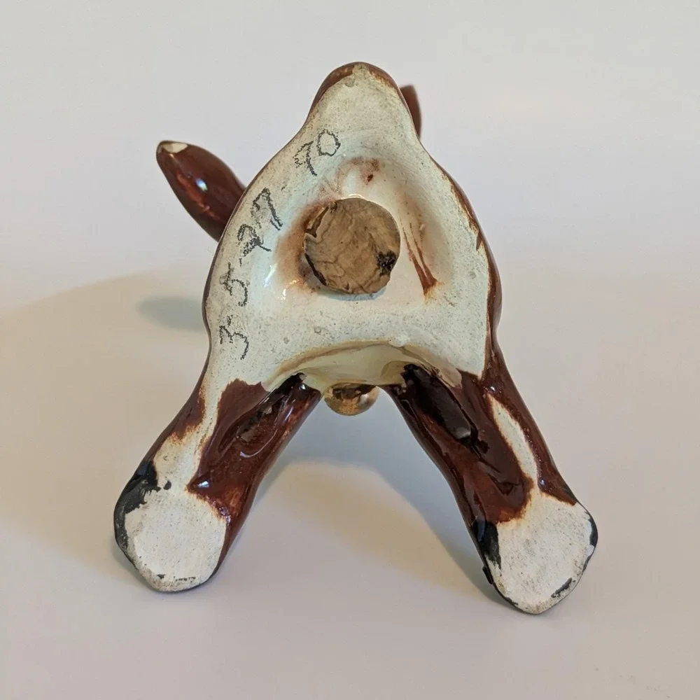 Napco Reindeer Kissing Salt & Peppers Gold Bells Cork‎ Stoppers, Dear & Dearest